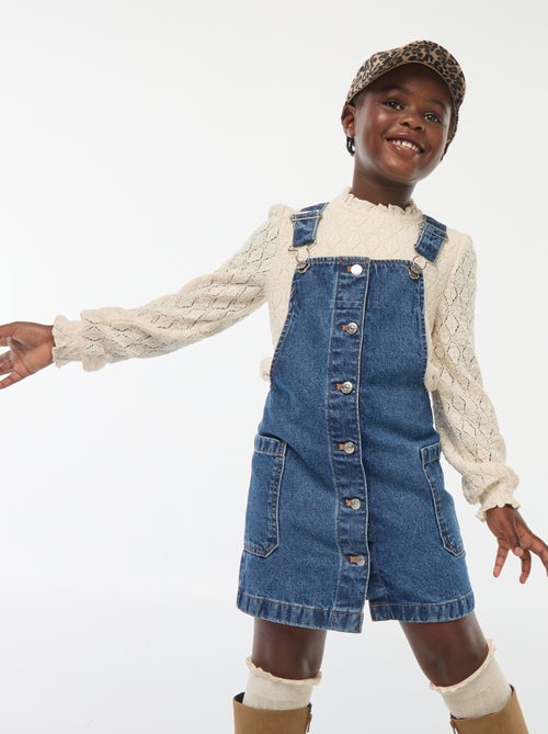 Vestido-macacão de ganga - Kiabi