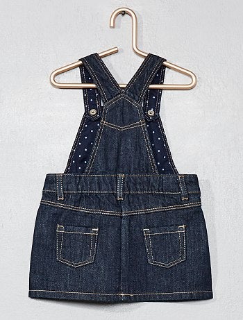 Vestido macacão de ganga - Kiabi