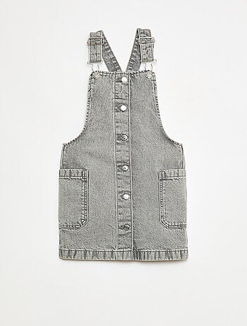 Vestido-macacão de ganga