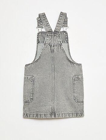 Vestido-macacão de ganga
