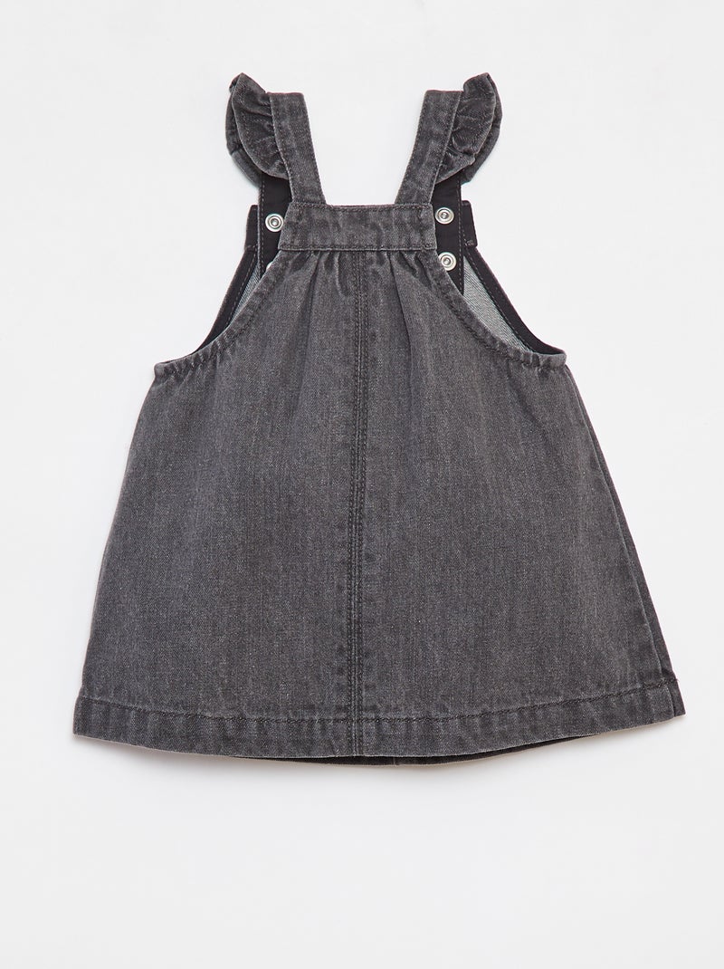 Vestido-macacão de ganga Preto - Kiabi