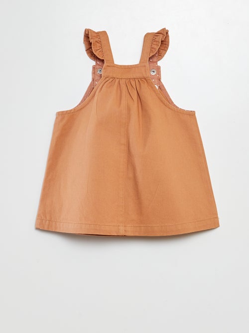 Vestido-macacão de sarja - Kiabi