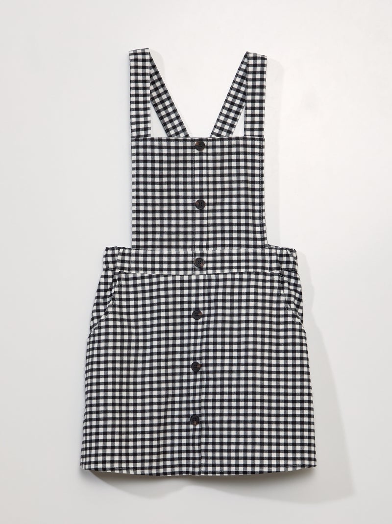 Vestido-macacão efeito lã BRANCO - Kiabi