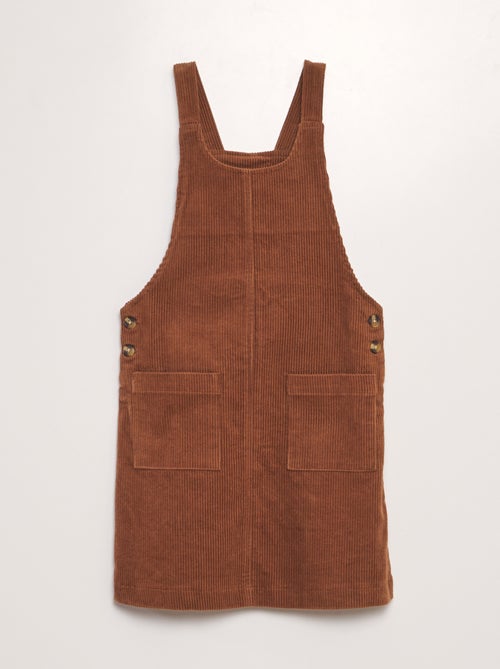 Vestido-macacão em bombazina - Kiabi