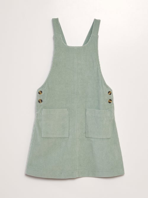 Vestido-macacão em bombazina - Kiabi