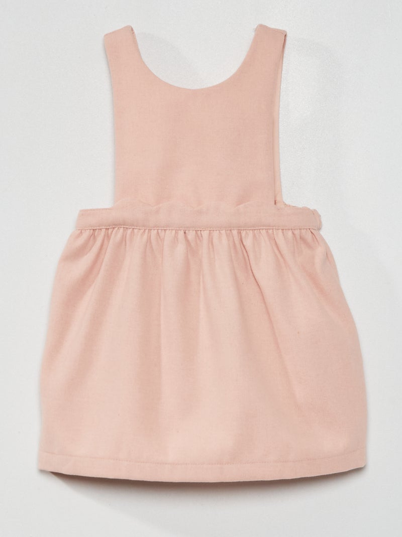 Vestido-macacão em flanela ROSA - Kiabi