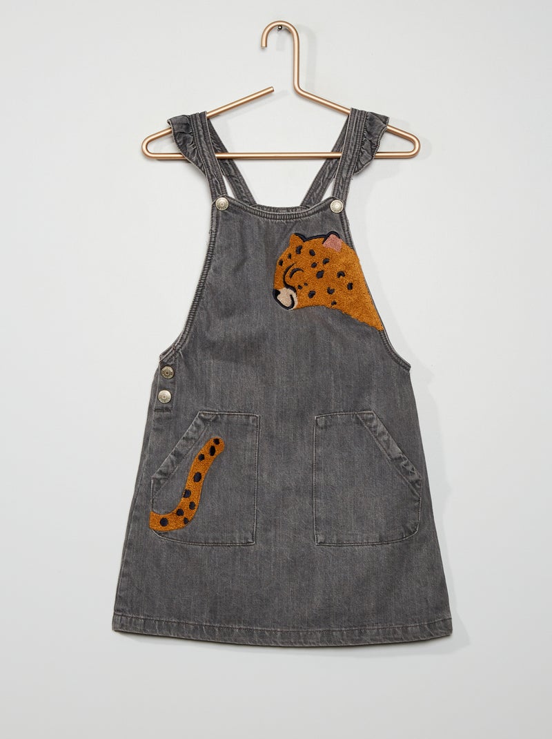 Vestido-macacão 'tigre' CINZA - Kiabi