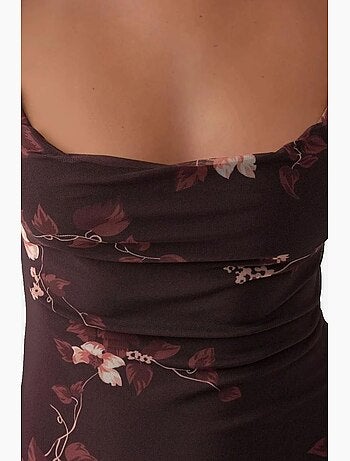 Vestido maxi bodycon estampado hiccup