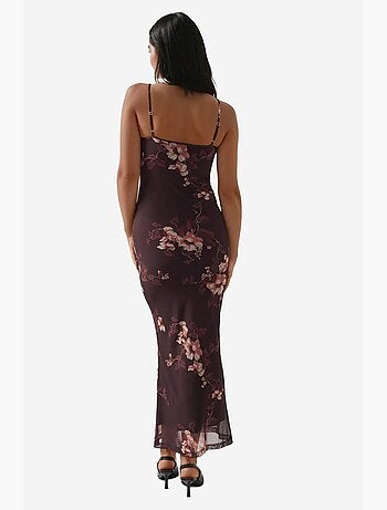 Vestido maxi bodycon estampado hiccup