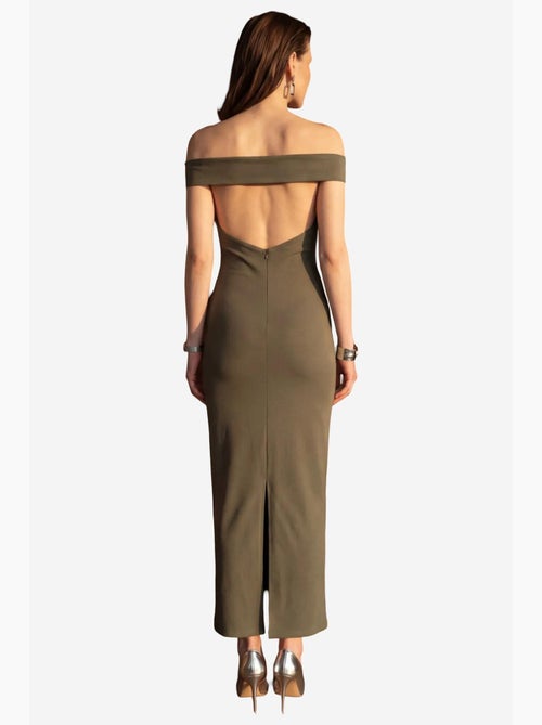 Vestido maxi bodycon ombros descobertos com racha my fashion - Kiabi Vestido maxi bodycon ombros descobertos com racha my fashion - Kiabi