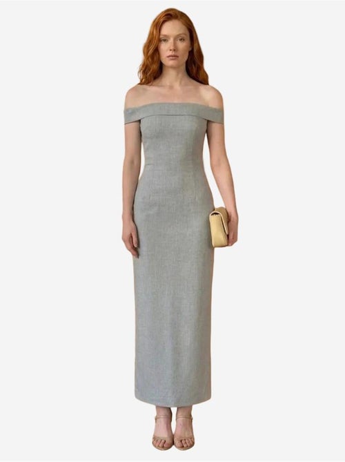 Vestido maxi bodycon ombros descobertos com racha my fashion - Kiabi