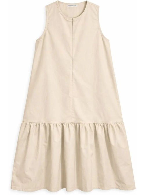 Vestido maxi com colarinho e detalhes de folhos mixray - Kiabi Vestido maxi com colarinho e detalhes de folhos mixray - Kiabi