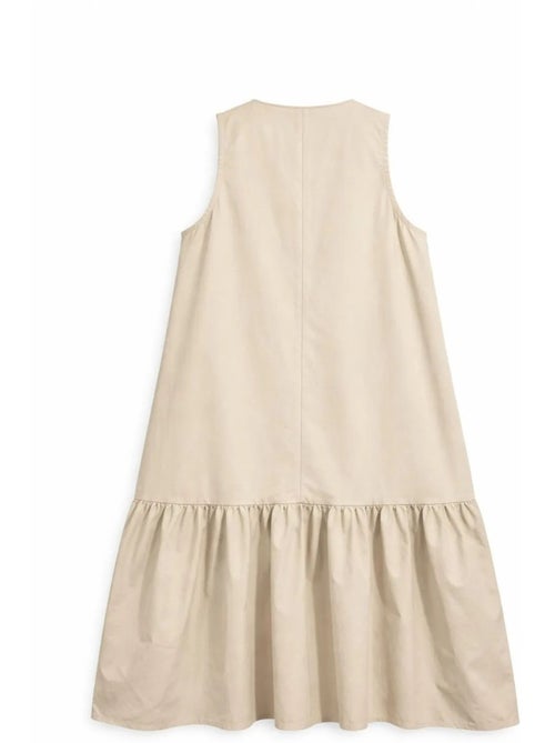 Vestido maxi com colarinho e detalhes de folhos mixray - Kiabi Vestido maxi com colarinho e detalhes de folhos mixray - Kiabi