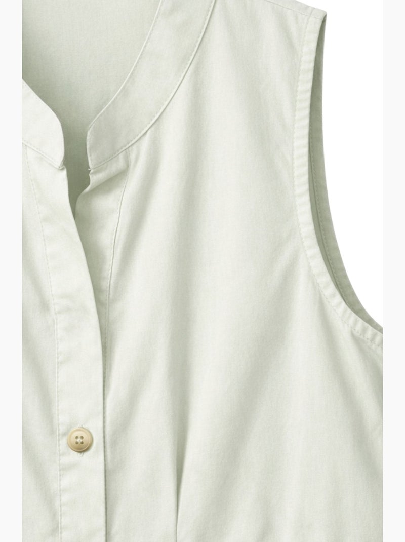 Vestido maxi com colarinho tippet e botões mixray Creme - Kiabi