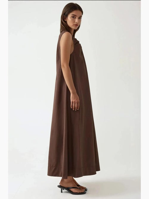 Vestido maxi com decote em u hiccup - Kiabi Vestido maxi com decote em u hiccup - Kiabi