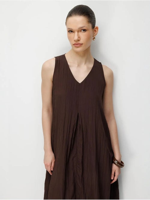 Vestido maxi com decote em v mixray - Kiabi Vestido maxi com decote em v mixray - Kiabi