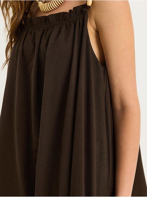 Vestido maxi com detalhe de folho lucci - Kiabi Vestido maxi com detalhe de folho lucci - Kiabi