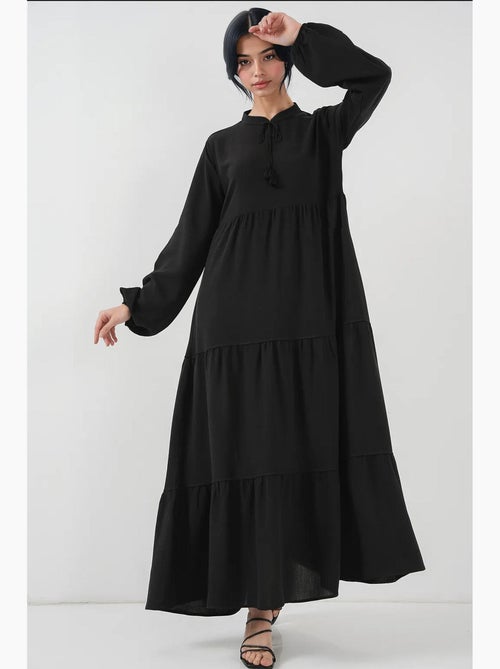 Vestido maxi com detalhe de laço bdart - Kiabi Vestido maxi com detalhe de laço bdart - Kiabi