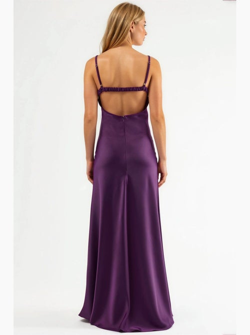Vestido maxi com recortes e detalhes hiccup - Kiabi