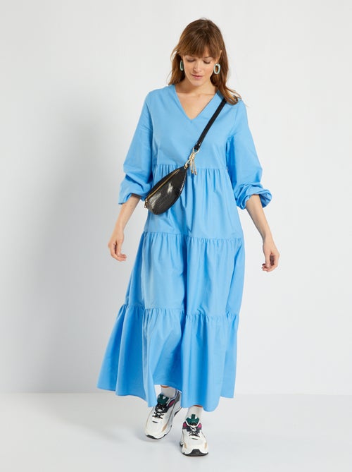 Vestido maxi comprido - Kiabi