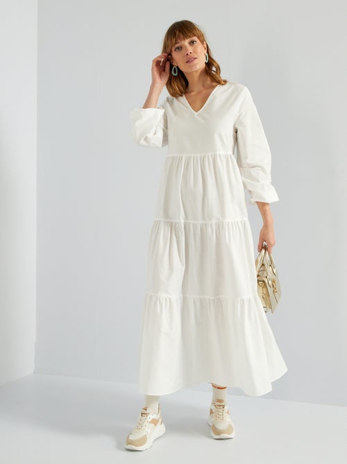 Vestido maxi comprido - Kiabi
