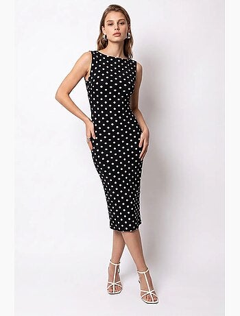 Vestido maxi de algodão mixray