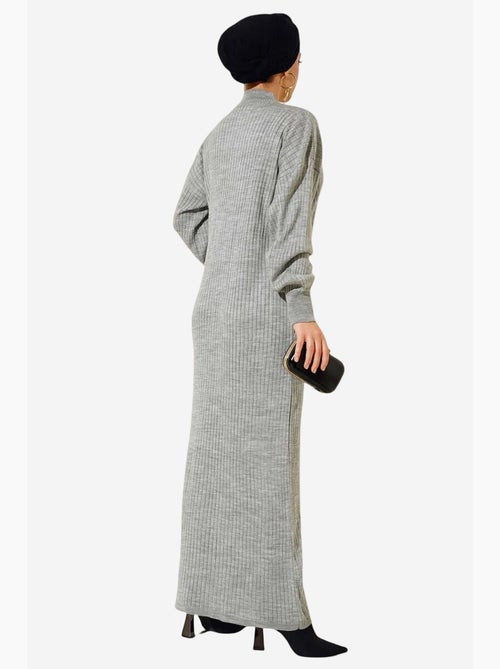 Vestido maxi de malha canelada com gola alta bdart - Kiabi Vestido maxi de malha canelada com gola alta bdart - Kiabi