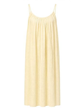 Vestido maxi em linha a sem mangas mixray