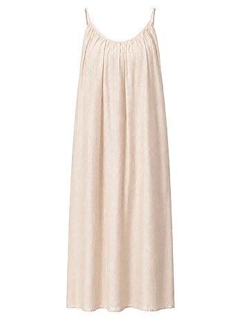 Vestido maxi em linha a sem mangas mixray
