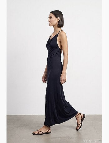 Vestido maxi em viscose dilvin