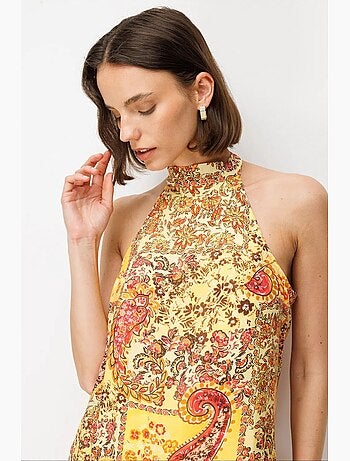 Vestido maxi feminino mixray