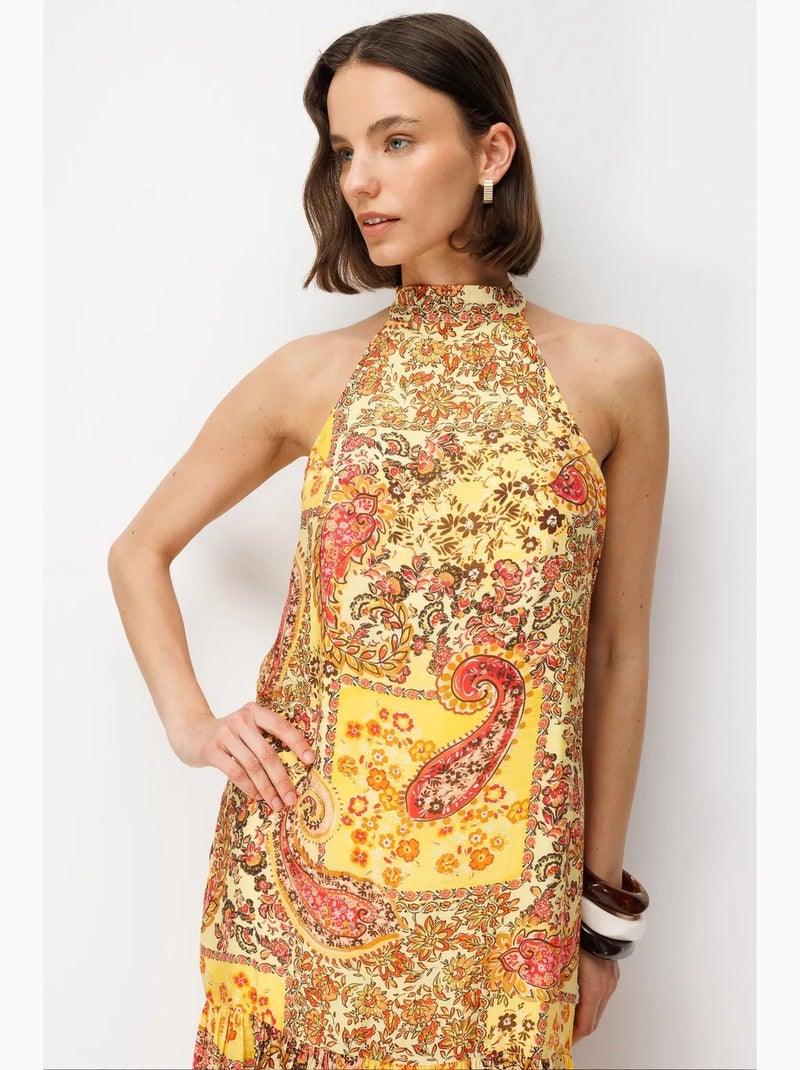 Vestido maxi feminino mixray Âmbar - Kiabi