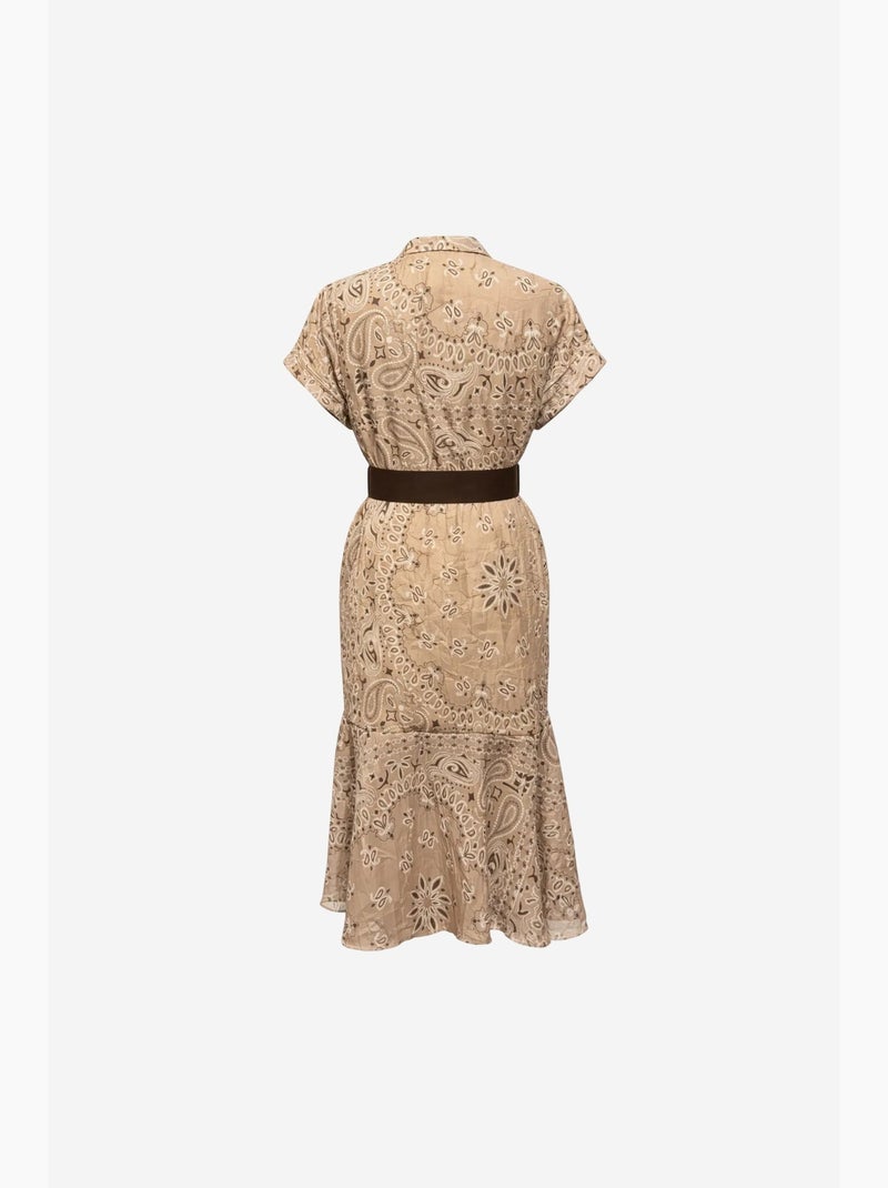 Vestido maxi feminino mixray Bege-argila - Kiabi