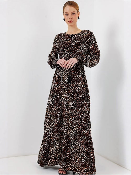 Vestido maxi floral em crepe de viscose bdart - Kiabi Vestido maxi floral em crepe de viscose bdart - Kiabi