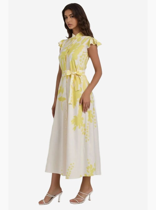 Vestido maxi floral tippet hiccup - Kiabi Vestido maxi floral tippet hiccup - Kiabi