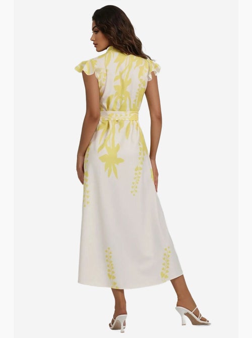 Vestido maxi floral tippet hiccup - Kiabi Vestido maxi floral tippet hiccup - Kiabi