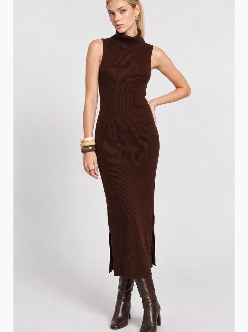 Vestido maxi istanbul Castanho - Kiabi