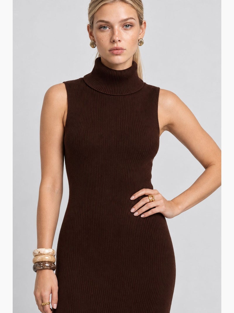 Vestido maxi istanbul Castanho - Kiabi