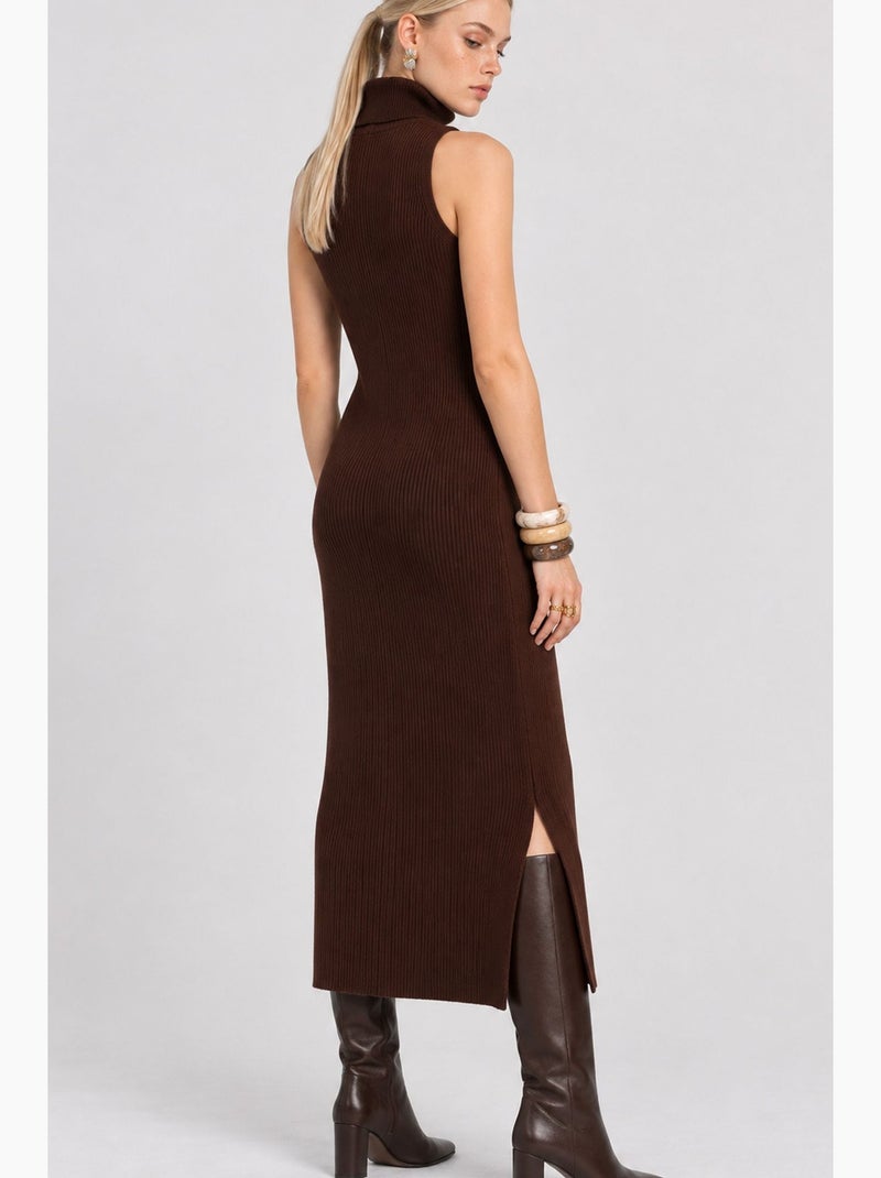 Vestido maxi istanbul Castanho - Kiabi