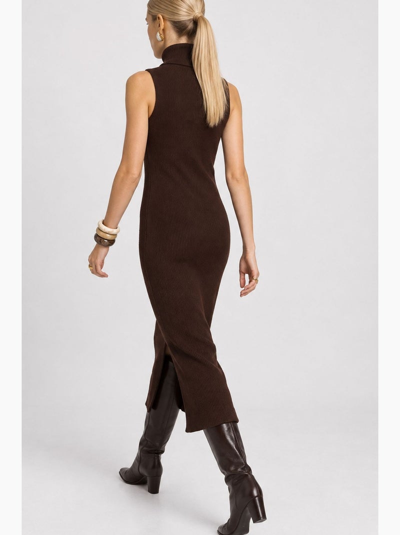 Vestido maxi istanbul Castanho - Kiabi