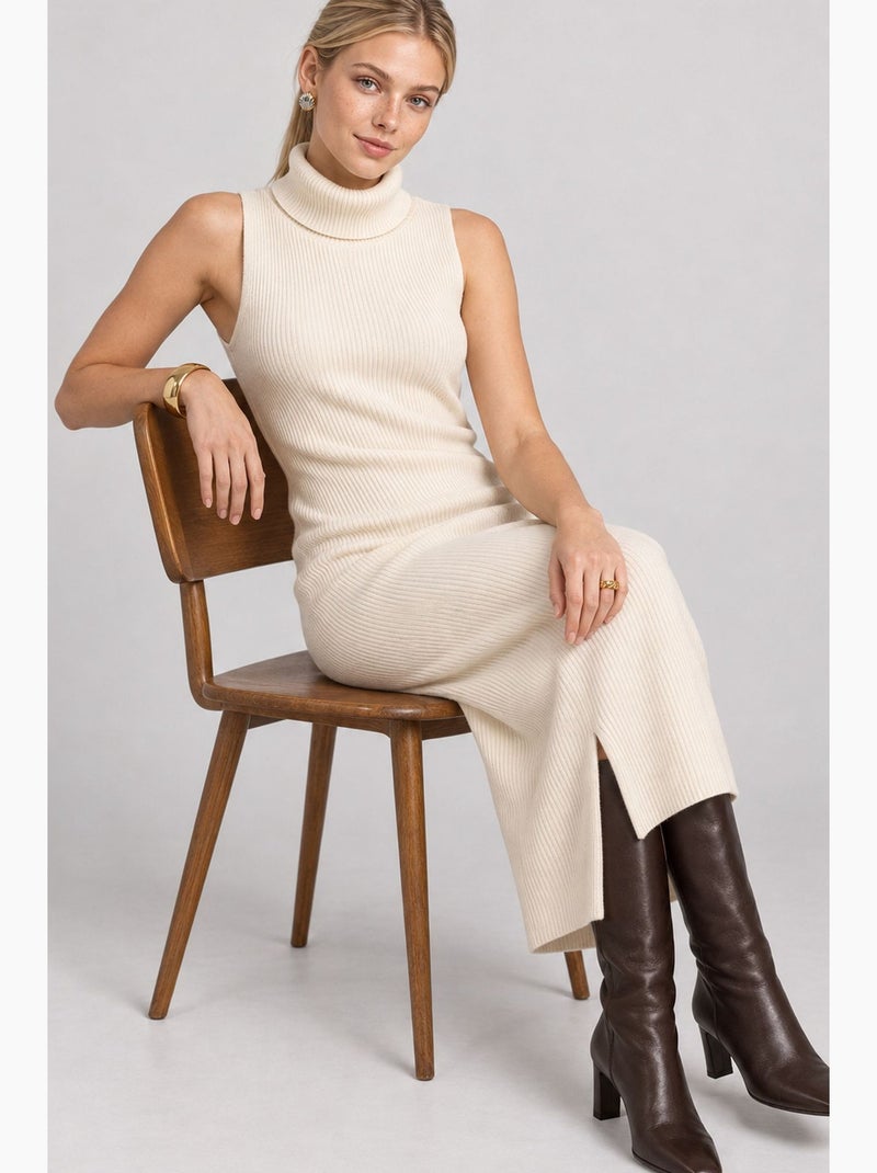 Vestido maxi istanbul Creme - Kiabi