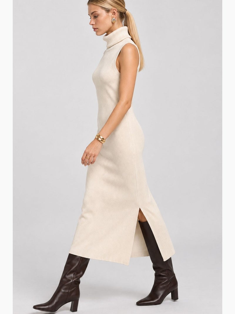 Vestido maxi istanbul Creme - Kiabi