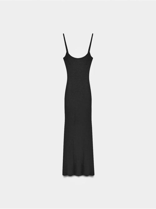 Vestido maxi justo canelado dilvin - Kiabi Vestido maxi justo canelado dilvin - Kiabi