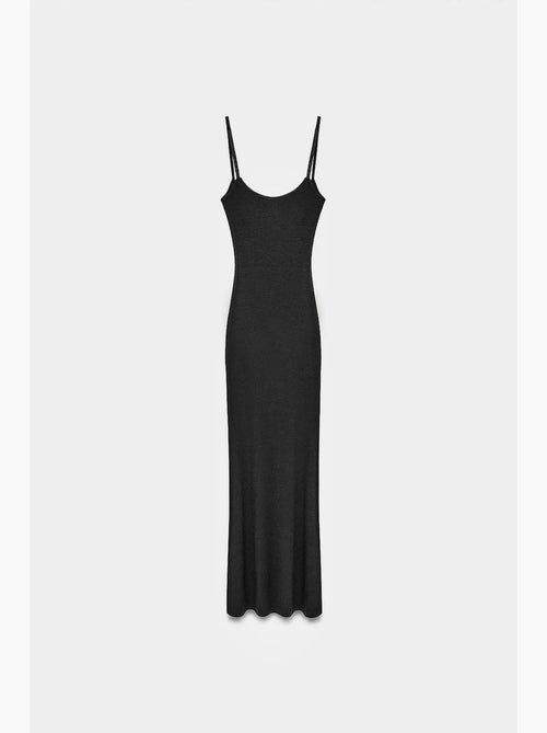 Vestido maxi justo canelado dilvin - Kiabi Vestido maxi justo canelado dilvin - Kiabi