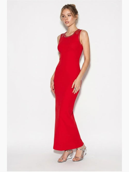 Vestido maxi justo canelado sem mangas lucci - Kiabi Vestido maxi justo canelado sem mangas lucci - Kiabi