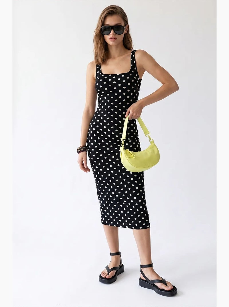 Vestido maxi mixray Preto - Kiabi