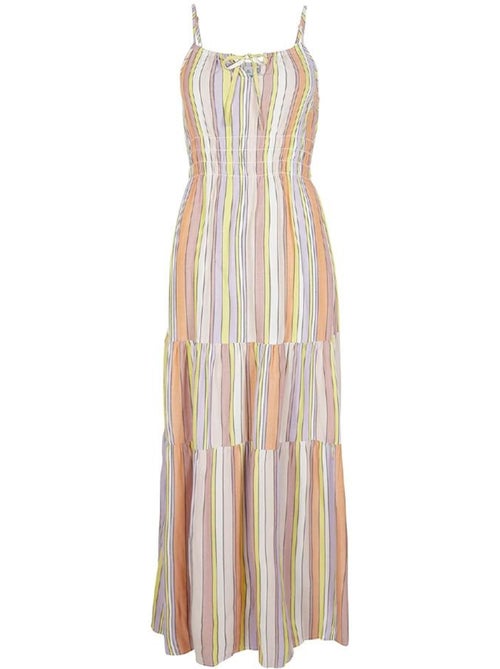 Vestido Maxi Quorra O'Neill para Mulher Amarelo/Malva - Kiabi Vestido Maxi Quorra O'Neill para Mulher Amarelo/Malva - Kiabi