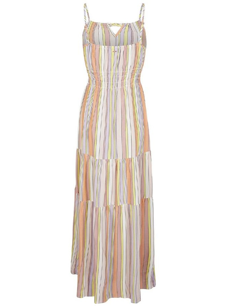 Vestido Maxi Quorra O'Neill para Mulher Amarelo/Malva Rosa - Kiabi