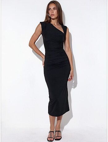 Vestido maxi sem mangas busem