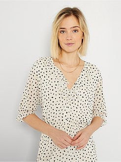 Vestido midi a ponto cheio - Kiabi